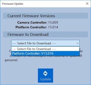 Firmware Update Dialog