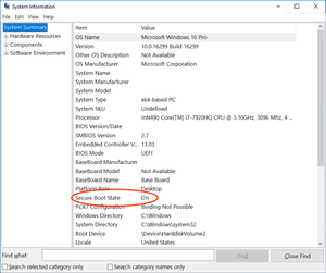 Secure Boot-On (enabled)