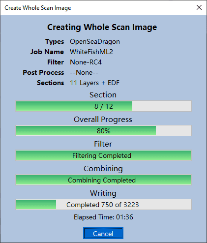Create Whole Scan Image Dialog